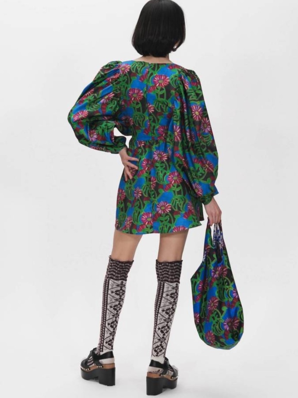 La DoubleJ Gerber Multicolor Floral Dolly Dress size S - Picture 3 of 10